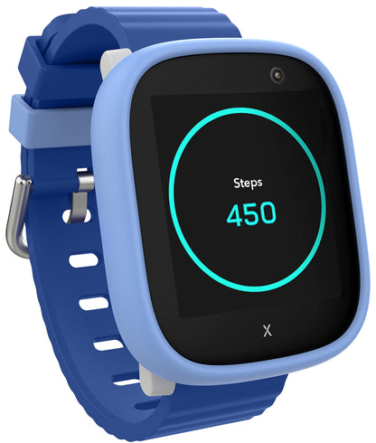 XPLORA X6 Play - waterproof phone watch for kids - 4G, calls, messages, school mode, SOS function, GPS, camera, pedometer - 2 years warranty (BLUE)