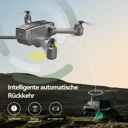 Holy Stone HS440D GPS drone with 4K camera for beginners, 1 battery for 20 min flight time, Follow Me, Auto Return, 5G FPV transmission, RC foldable drone set under 249g professional for adults.