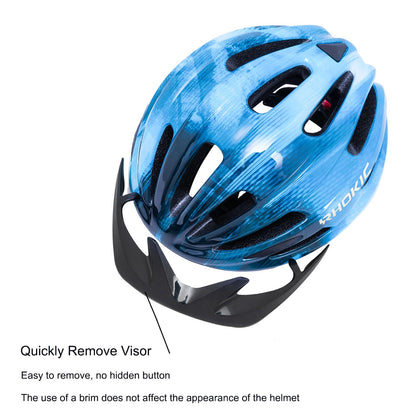 Kopobob kids bike helmet boys 50-57CM kids bike helmet with light kids bike helmet with visor bike helmet girls multiple vent helmet kids 5-13 years