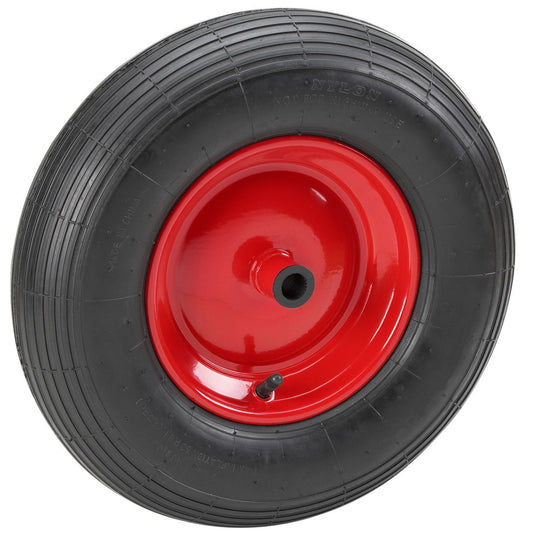 Metafranc pneumatic wheel Ø 340 mm - steel rim - type 3.50 - 6 - 180 kg load capacity - plain bearing / complete wheel with rim / wheelbarrow wheel / wheelbarrow tire / spare wheel / 810900