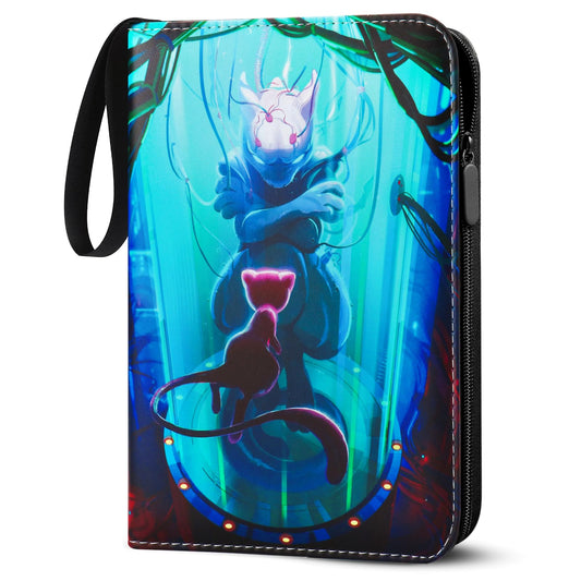 Collectible card album, Pokemon card collection album, 400 pockets 50 pages 4 pockets, collectible card binder with PU surface, waterproof card holder, card folder book.