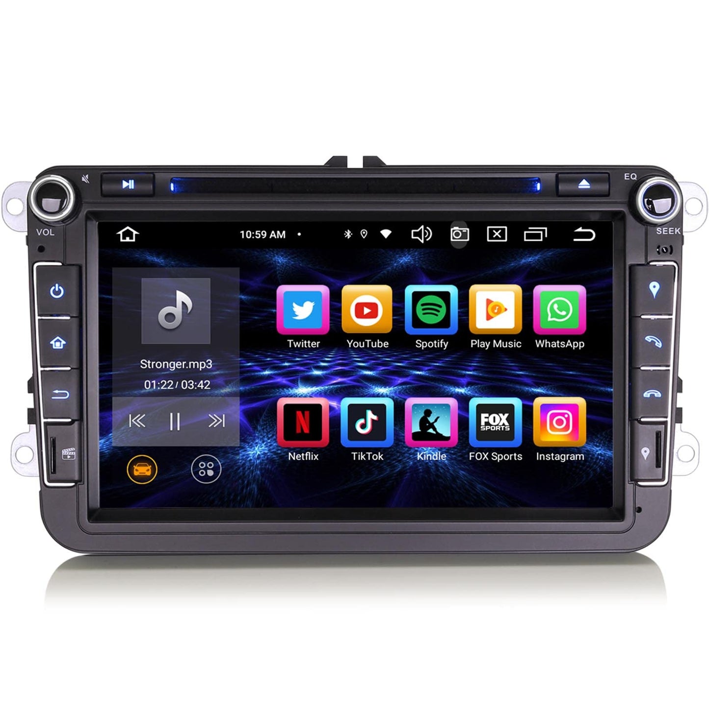 8-Core [4G+64G] Android 12 car radio for VW Golf Passat Jetta Polo Sharan Touran Tiguan T5 GPS navigation Carplay Android Auto DSP Bluetooth 5.0 A2DP DVB-T2 WiFi DAB+ IPS