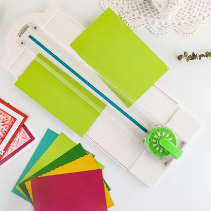 12-in-1 paper cutter, paper dial cutter, handmade decorative border, cardboard cutter, decorative edges, cutting tool for scrapbooks, cards, photo albums, office, school, home.