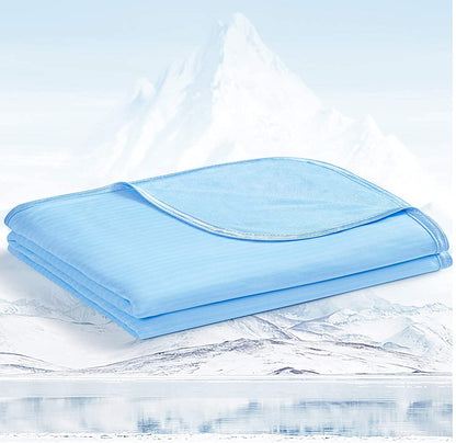 Avoalre Cooling Blanket 150x200cm - lightweight summer blanket with Arc-Chill 3.0, Q-Max＞0.5 Cooling blanket for sleeping, 2 in 1 double-sided Self-cooling blanket for people