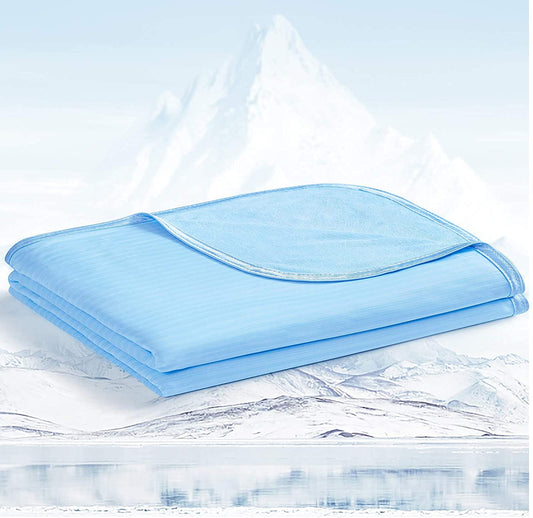 Avoalre Cooling Blanket 150x200cm - lightweight summer blanket with Arc-Chill 3.0, Q-Max＞0.5 Cooling blanket for sleeping, 2 in 1 double-sided Self-cooling blanket for people