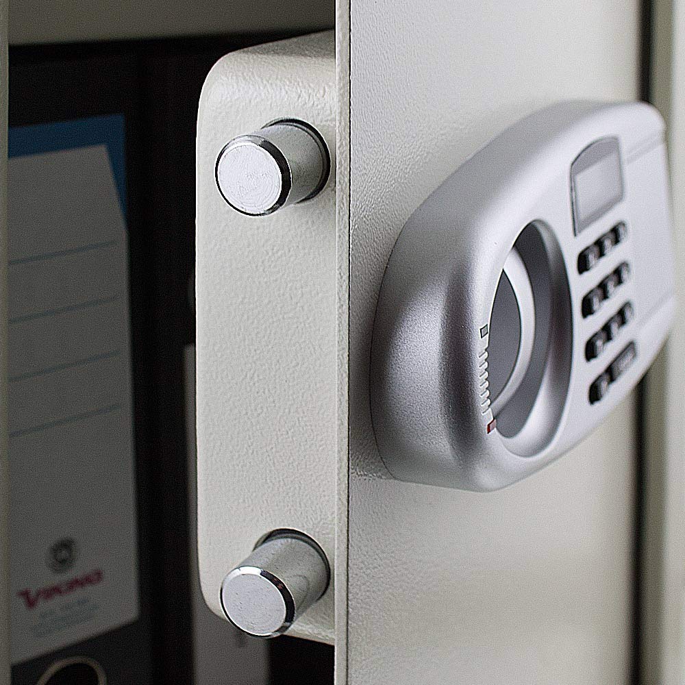 BITUXX® Electronic safe wall safe wall safe money safe cabinet safe steel cabinet money safe safe safe armored cabinet document safe light gray