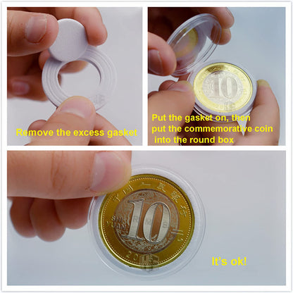 Wooden coin capsule holder, coin storage box, coin collection holder with lock, coin collector organizer, container, coin display for 40 coins and 100 banknotes.