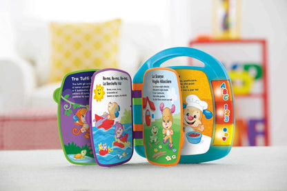 Fisher-Price Laugh & Learn Songbook Baby | Baby Music Book for 6 Months+ | Baby Music Toy | Electronic Kids' Book | Baby Toy with Music | Toy for Babies 6 Months+, Italian Version, CDH49