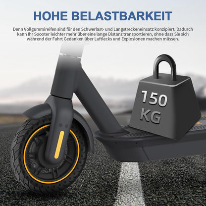 Set of 10x2.5 solid rubber tires 60/70-6.5 for Segway Ninebot Max G30 electric scooter 10 inch replacement wheels for Scooter (2 PCS)