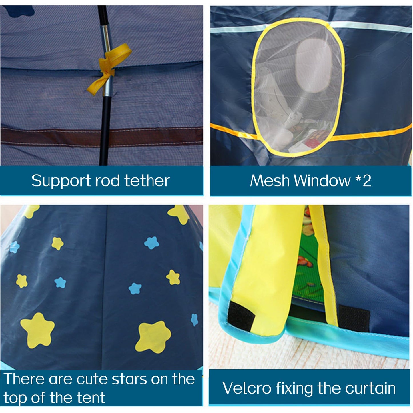 Benebomo play tent with tunnel, 3 in 1 play tent, ball pit with tunnel, crawl tunnel with tent, outdoor/indoor garden playhouse tent for boys girls.