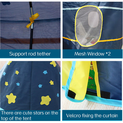 Benebomo play tent with tunnel, 3 in 1 play tent, ball pit with tunnel, crawl tunnel with tent, outdoor/indoor garden playhouse tent for boys girls.