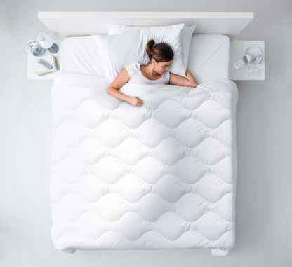 Dormouse 4-season duvet 135x200 cm - made of 2 buttoned-together quilts - adjustable duvet for summer and winter