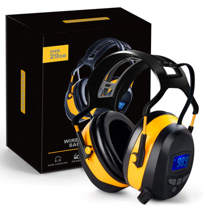 Gardtech ear protection, earmuffs with Radio/Bluetooth/FM, safety ear defenders with NRR 29dB, noise cancelling headphones for men and women, protective headphones for shooting and mowing.