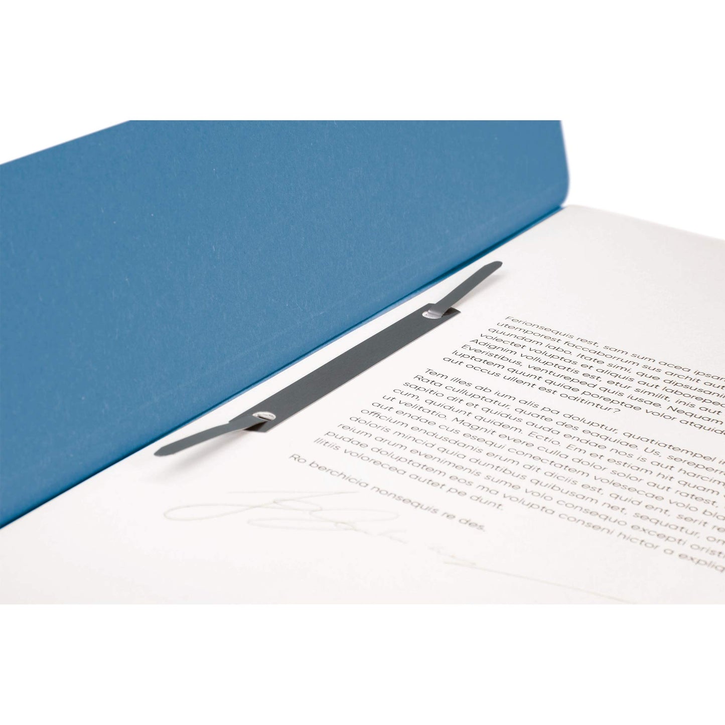 Original Falcon 100-pack recycled fasteners size A4 grey. Made in Germany with Blue Angel certification. Ideal for school and university use.