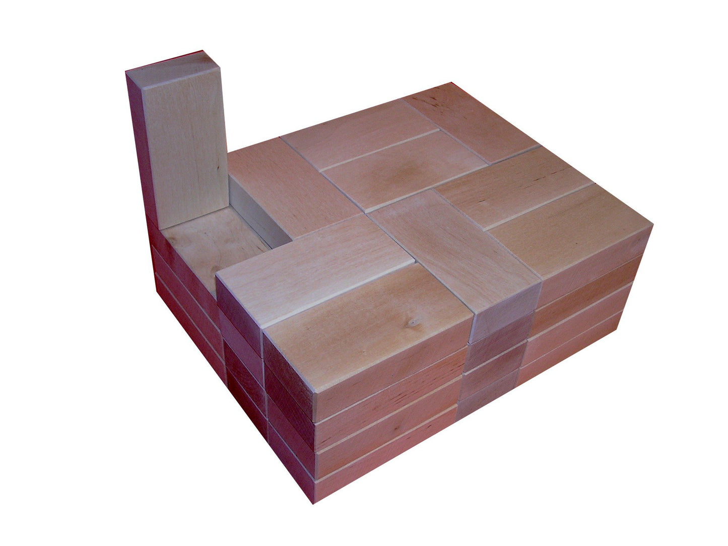 Building Blocks Starter Set, 40 untreated blocks for kindergarteners and school children, large blocks made of untreated wood from sustainable forestry.