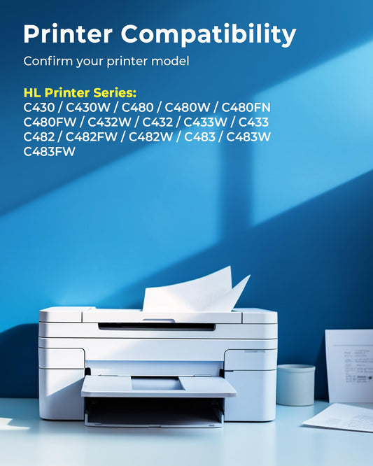 CLT-P404C CLT-404S Compatible Toner Cartridge for Samsung C480W Xpress SL C480FW C430W C430 C480 CF480FN C48X C43X Series Toner CLT-K404S CLT-K404S CLT-Y404S CLT-C404S (4-Pack)