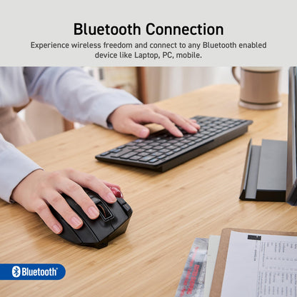 ELECOM Trackball Mouse Wireless, Ergonomic Mouse, 3Device Connection, Wired (USB), Bluetooth, Track Ball Mouse, Thumb Control, Compatible for PC, Laptop, Mac, Windows, macOS, EX-G Pro (M-XPT1MRXBK)