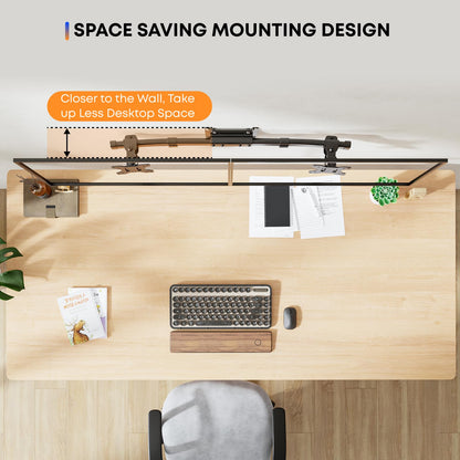Dual Monitor Mount Adapter for Monitor 13-27 inches, Dual Monitor Adapter for Monitor Mount Arms for Computer Monitors, Max. 10kg, VESA 75x75/100x100mm