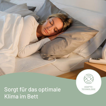 Imetec Adapto Recreo | Electric Heating Pad, 150 x 160 cm, Fast Heating, Customizable Temperature, Hypoallergenic, Quilted, Washable Fabric, Made in Italy, 6 Temperature Settings.