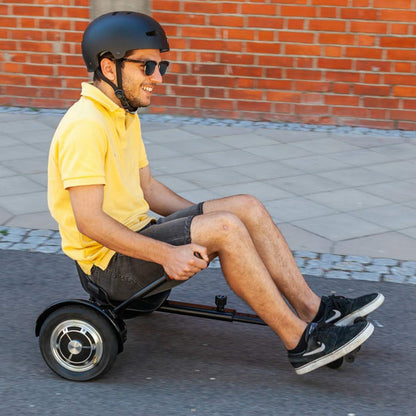 EINFEBEN Hoverboard Seat, Kart Extension for 6.5-10 inch Hoverboards, Seat Scooter for 2 Wheel Balancing, Scooter Adjustable Karting Bracket suitable for Adults and Children.