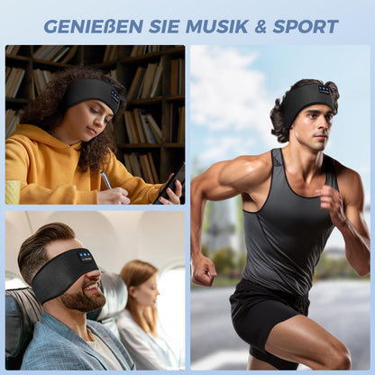 LC-dolida Sleep Headphones Bluetooth 5.4, Sleep Headband Headphones, Headband Sleep Mask, Sports Headphones for Music while sleeping for Sports, Jogging, Yoga, Travel.
