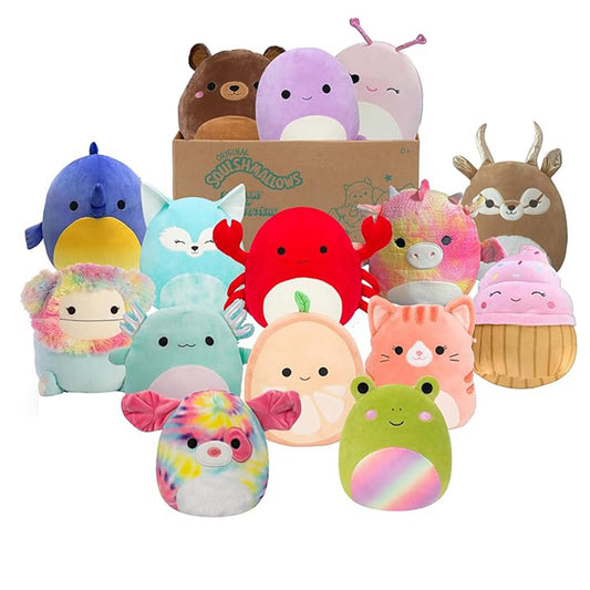 Squishmallows SQCR04665 - Mystery Box includes 3x 20cm Surprise Squishmallows, official Jazwares plush, Mystery 3-pack plush
