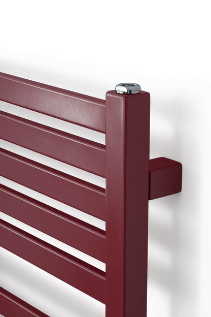 anapont electric premium bathroom radiator Marlin - straight - color - timer function - towel radiator - electric bathroom heating - towel heater - made in Germany (1185h x 600w, white)