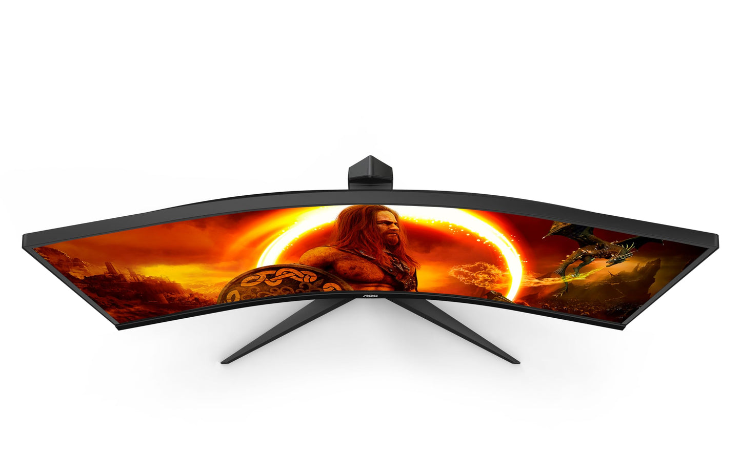 AOC Gaming CU34G2XP - 34-inch WQHD Curved Monitor, 180 Hz, FreeSync Premium, HDR400 (3440x1440, 1ms GtG, HDMI, DisplayPort, USB Hub) black-red