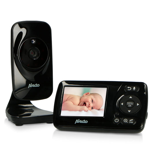 Alecto DVM71BK - Baby monitor with camera with 2.4" color display - Baby monitor - Digital surveillance camera with 300m range - Black