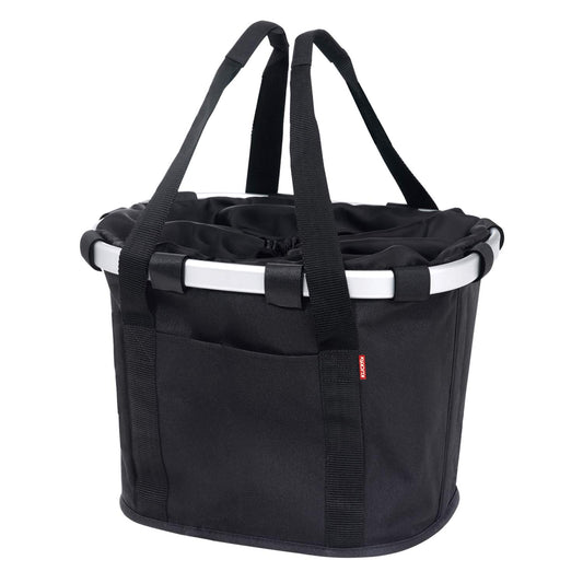 KlickFix Unisex Bicycle Folding Basket Reisenthel Bikebasket Handlebar Basket, Black, 26 x 35 38 cm EU