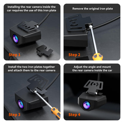 WOLFBOX Upgraded WDR Rear View Camera for G840S/G840H/G850/G900, 1080P Waterproof AHD Car Rearview Camera