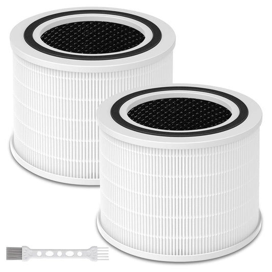 2 pieces of Core 200S filters, replacement filters for LEVOIT Core 200S air purifier 3-in-1 H13 HEPA activated carbon replacement, cleans up to 99.98% of dust, pollen, allergens for allergy sufferers and smokers, Core 200S-RF