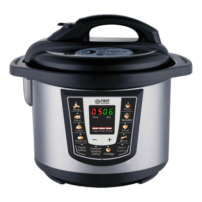 TZS First Austria - Electric Pressure Cooker 6L with 9 auto programs - Multicooker 1000W Multicooker as Rice Cooker, Steamer, Crock Pot etc. - Electric Multivarka Pressure Cooker including recipe book.