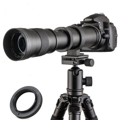 JINTU 420-800mm f/8.3 telephoto lens, EF manual zoom lens for Canon SLR 90D 80D 4000D 2000D 1500D 1300D 1200D 850D 800D 750D 600D 500D 250D 60D 70D 50D 5D 1D 7D.