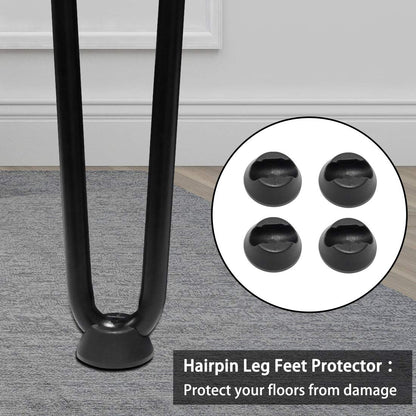 Signstek Table Legs Furniture Legs Metal Hairpin Legs Two-Rod Hairpin Table Legs 70cm/28’’ for coffee tables, modern desks, window ledges, or chairs