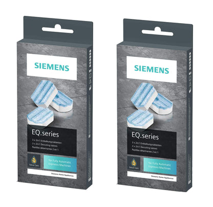Siemens TZ80002 2 x 3 pieces descaling tablets for all EQ fully automatic coffee machines