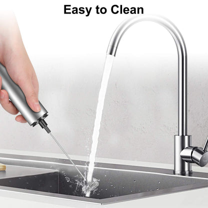 MOSUO Electric Milk Frother, rechargeable, USB and mini hand mixer with dual whisks, stainless steel mixer for coffee, cream, cappuccino, latte, cocktails, juice.