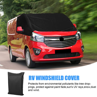 Opaltool Front Windshield Wrap Cover for Opel Vivaro FIAT Talento Nissan NV300 Primastar 2014-2019, Luxury 600D Car Windshield Cover, Windshield Sunshade Front Windshield Cover