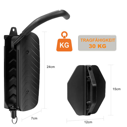 Kafilc Vertical Bike Wall Mount, Bike Wall Holder, Swiveling Bike Wall Mount, Bike Wall Holder up to 30 kg, Wall Mount for Road Bike, MTB, E-Bike