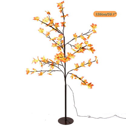 CCLIFE LED Light Tree Indoor Outdoor Christmas, LED Tree Indoor, Maple Leaf Light Decoration, Warm White, IP44, 150cm, 120LED, CushHom