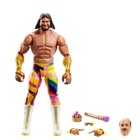 WWE HKP10 - Elite WrestleMania "Macho King" Randy Savage action figure, poseable WWE collector's item with accessories, toy gift for kids and fans ages 8 and up.