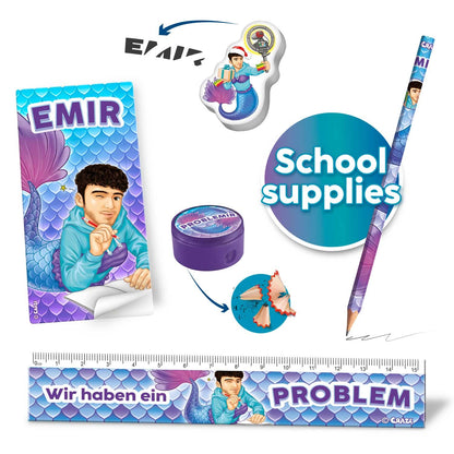 CRAZE Advent Calendar for kids, Tiktok star Emir Bayrak Mermaid toy Christmas calendar for kids with INKEE bath bombs, compound mix, and exclusive content.