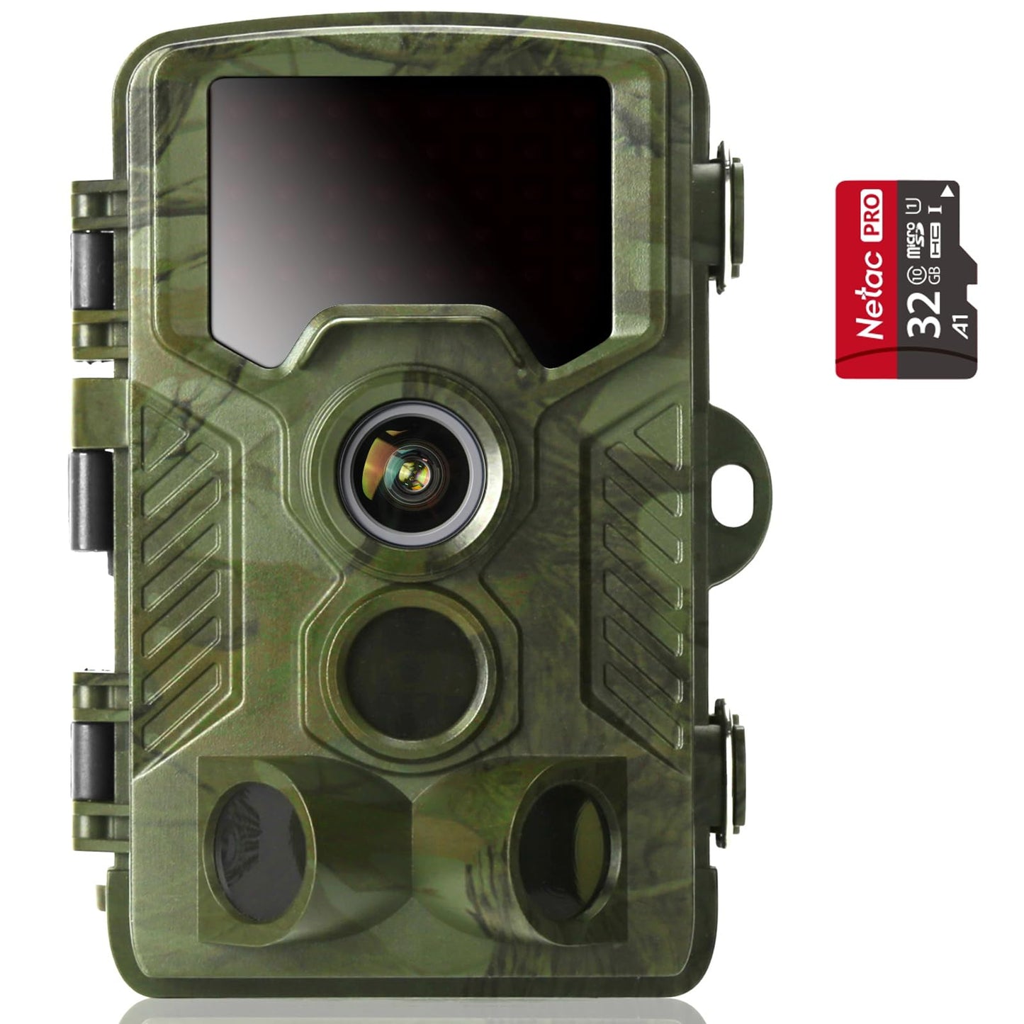 Coolife trail camera 48MP 4K with motion sensor night vision IP67 waterproof & dustproof wildlife camera winner 3-zone infrared sensor 125° wide angle wildlife camera with 32G memory card
