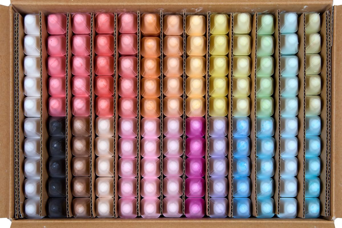 Crayola Washable Outdoor Chalk Collection (130 ct), Bulk Anti-Roll Chalk Sticks for Kids, Classroom Niche Toys, Outdoor Toys and Activities for Kids