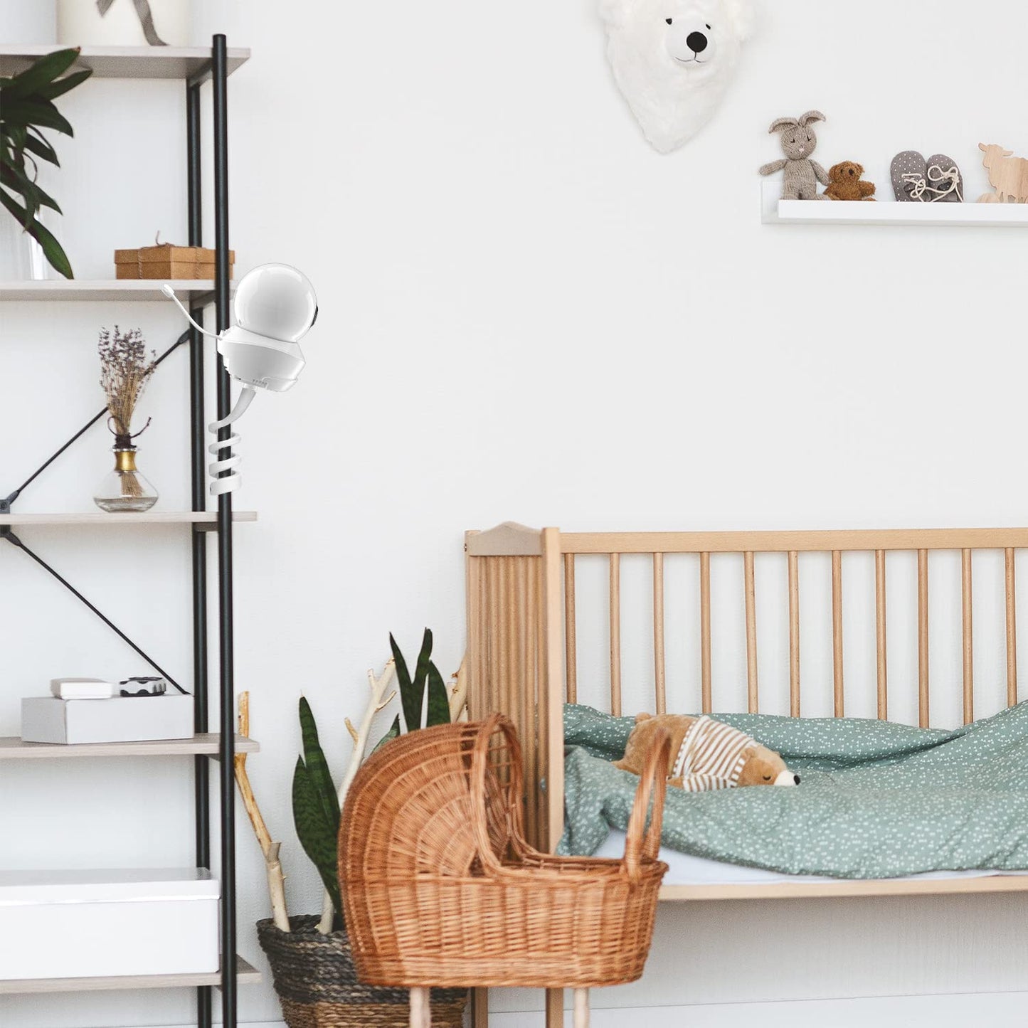 Holder for Babysense S2/V43 Split-Screen Baby Monitor - Flexible Baby Monitor Stand, Baby Camera Monitor Holder for nursery crib edges Baby monitor