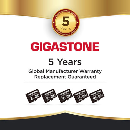 GIGASTONE 32GB MicroSDHC Memory Card 10-Pack + SD Adapter, for Action Camera, GoPro, Drone, and Tablet, Read speed up to 90MB/s, Full HD video recording, Micro SD Card UHS-I Class 10 U1.