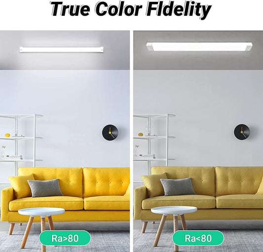 8pcs Waterproof LED Light, 30W LED Ceiling Light Fluorescent Lamp, 6500K 3000LM Bathroom Lamp, LED Light Bar for Garage Warehouse Workshop Bathroom Office Basement Shop, Cool White LED Ceiling Light