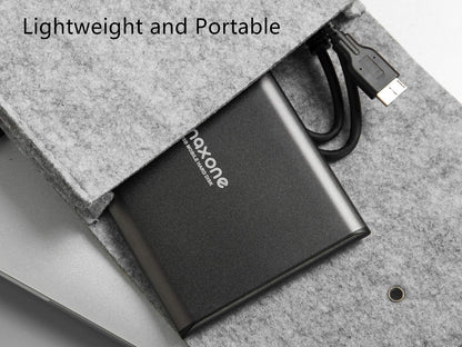 Maxone External Hard Drive Portable 1TB - 2.5 Inch USB 3.0 Backups HDD Portable for TV, PC, Mac, MacBook, Chromebook, Wii U, Laptop, Desktop, Windows (1TB, Grey)
