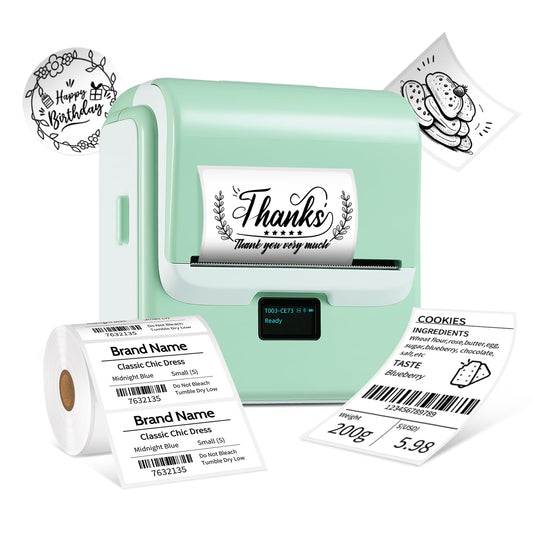 ORGSTA T003 label printer with self-adhesive labeler Bluetooth & USB 2200 mAh labeling machines 50 mm/s labeling device Label Printer Sticker Maker