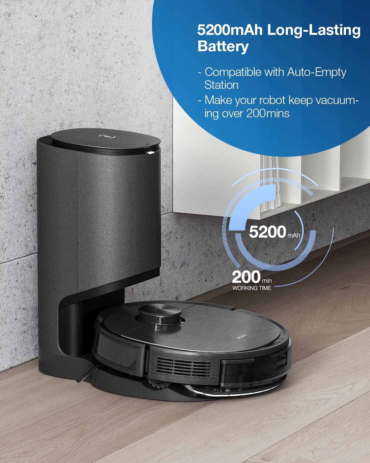 ECOVACS DEEBOT T9 AIVI robot vacuum with mopping function (3000Pa AIVI human/obstacle avoidance, Tangle-free AeroForce® Multi-Surface Rubber Brush, OZMO Pro)
